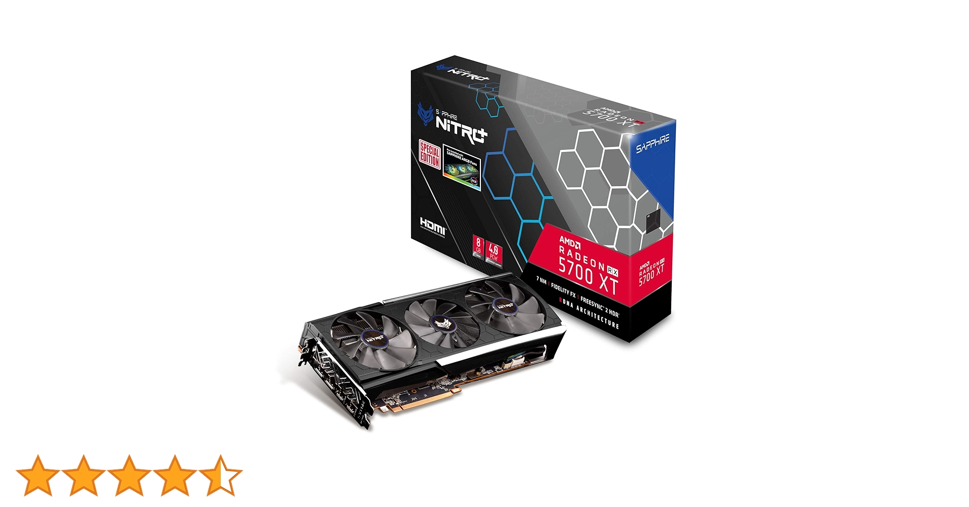 Amazon | SAPPHIRE NITRO+ RADEON RX 5700 XT 8G GDDR6 DUAL HDMI